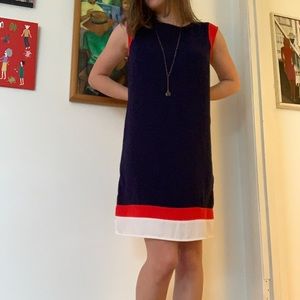 Navy mod shift dress